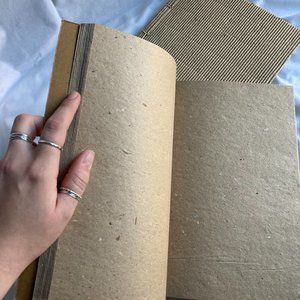 Recycled Paper Blank Notebook | Set of 2